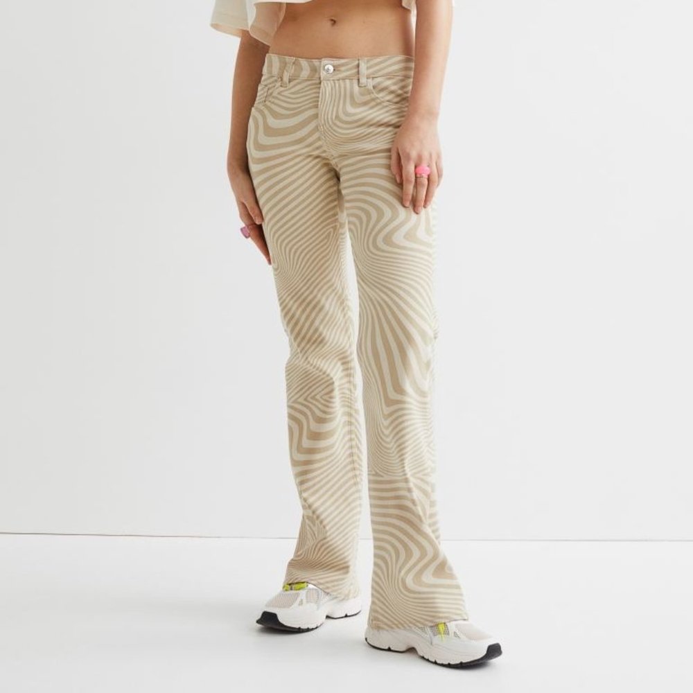 HM low waist twill pants
